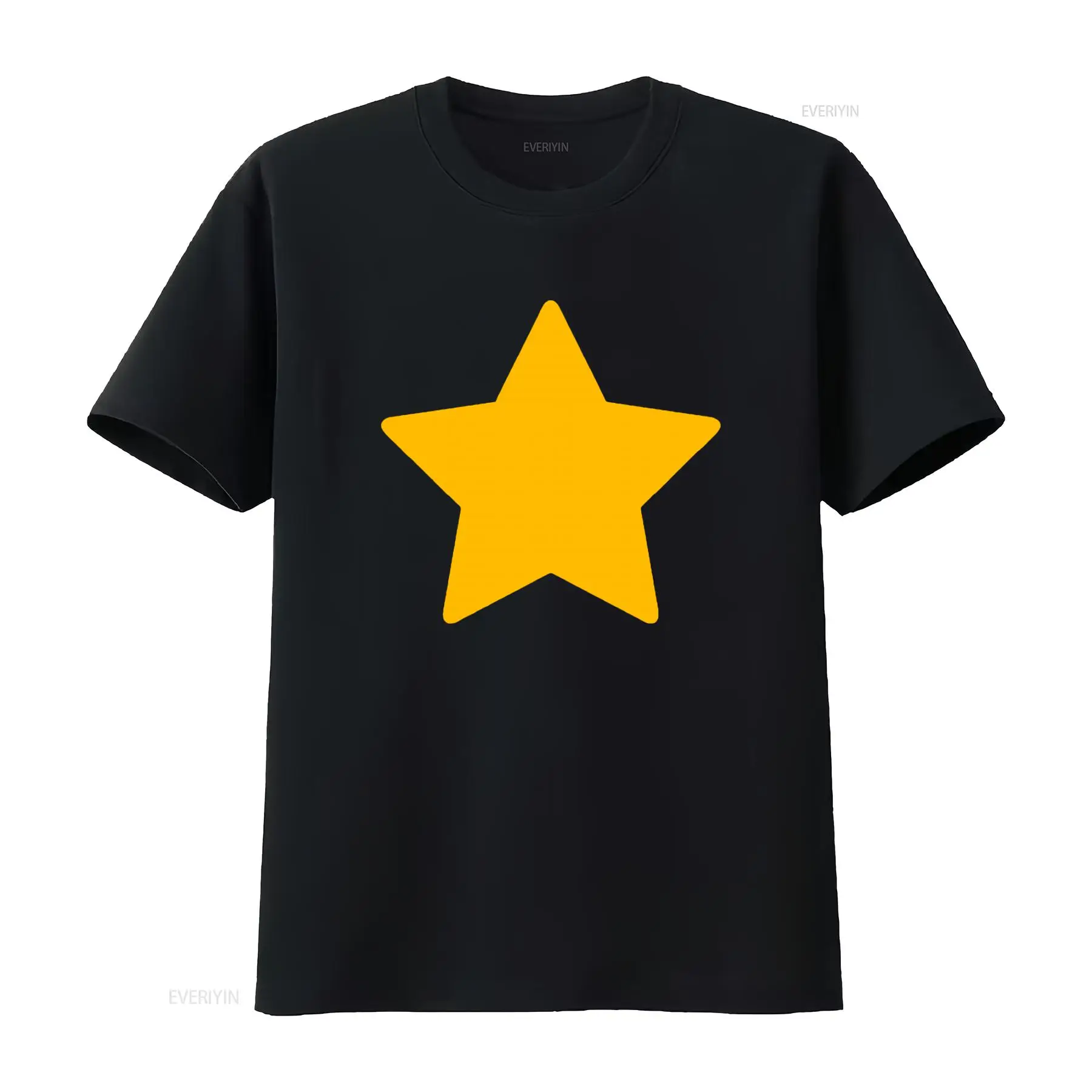 Vintage Fashion Jersey - Steven Universe Kaus Cetak Bintang Kuning