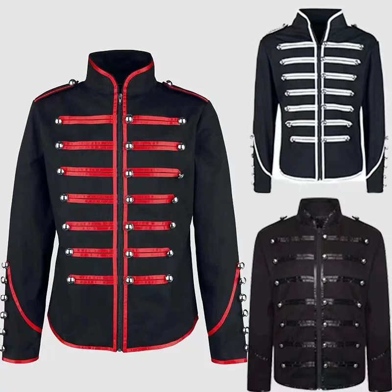 Jaket Rockstar Steampunk Pria  - Vintage Fashion Dresses ulasan dan harga