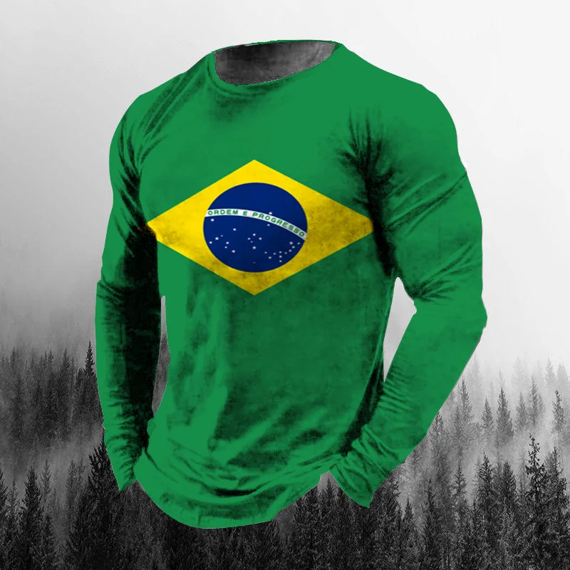 Kaos Pria Lengan Panjang Kasua - Vintage Outdoor Fashion ulasan dan harga