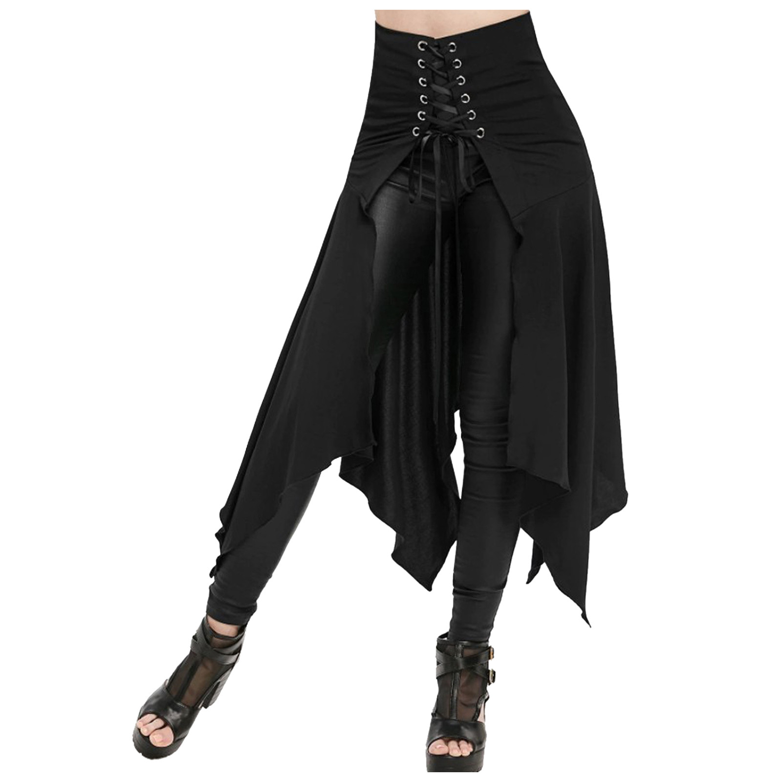Rok Gotik Rok Pinggang Tinggi  - Vintage Fashion Dresses ulasan dan harga